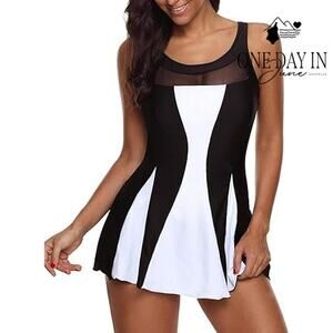 Zando Boyshort Swimdress One Piece Swimsuit Size 2XL